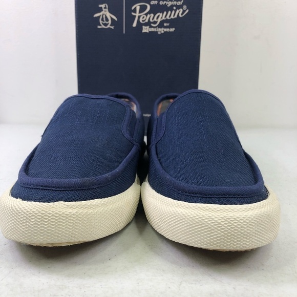 ORIGINAL Penguin Rodney Navy Slip On Loafers - Picture 4 of 10